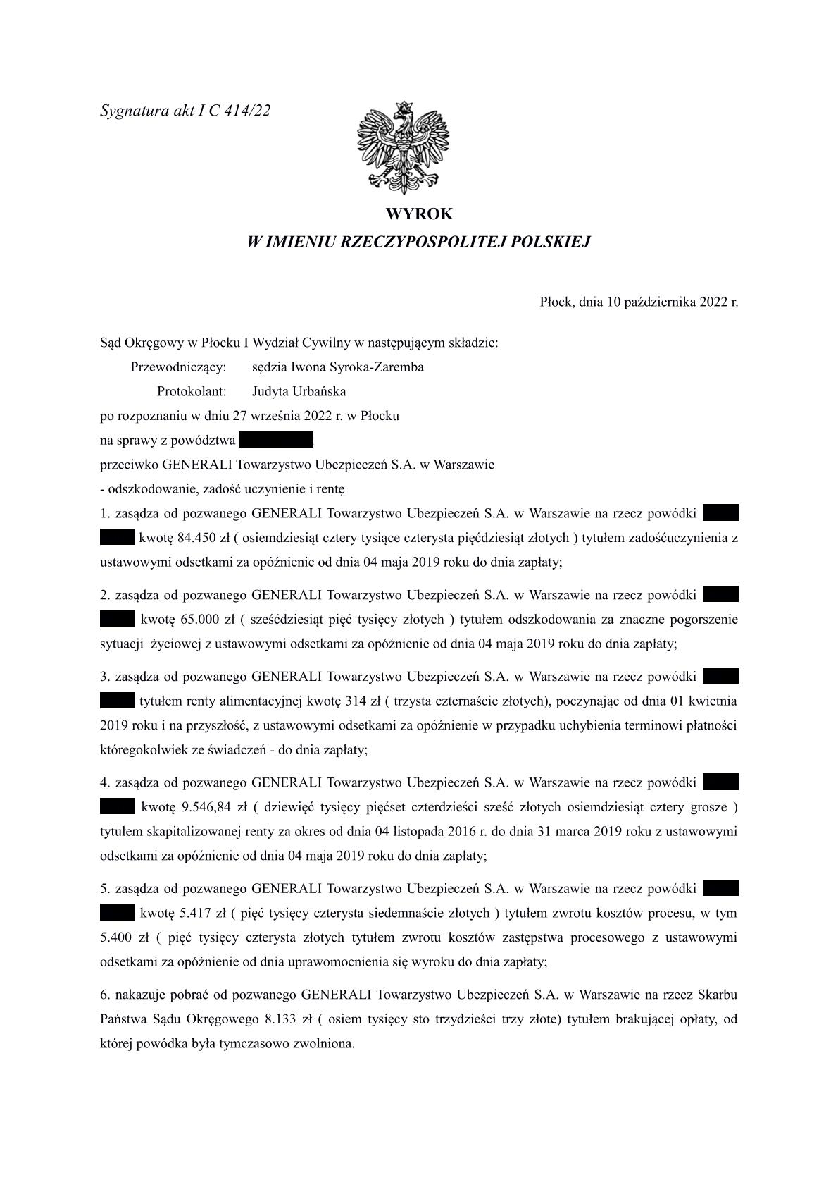 Odszkodowania za pożar