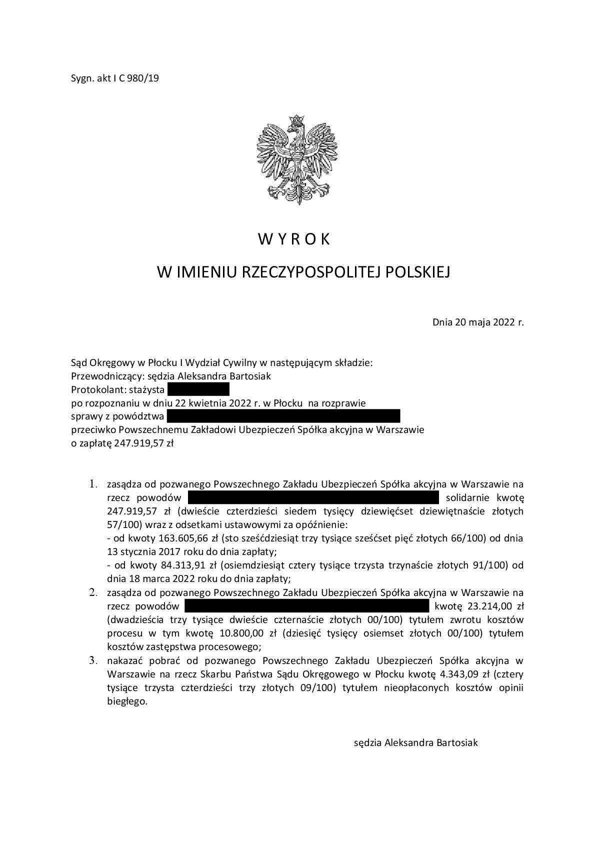 Odszkodowania za pożar